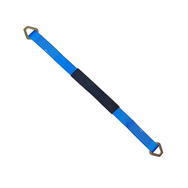 2" x 18" Axle Straps w/ Sleeve & D Rings, WLL: 3, 333 lbs., PK12